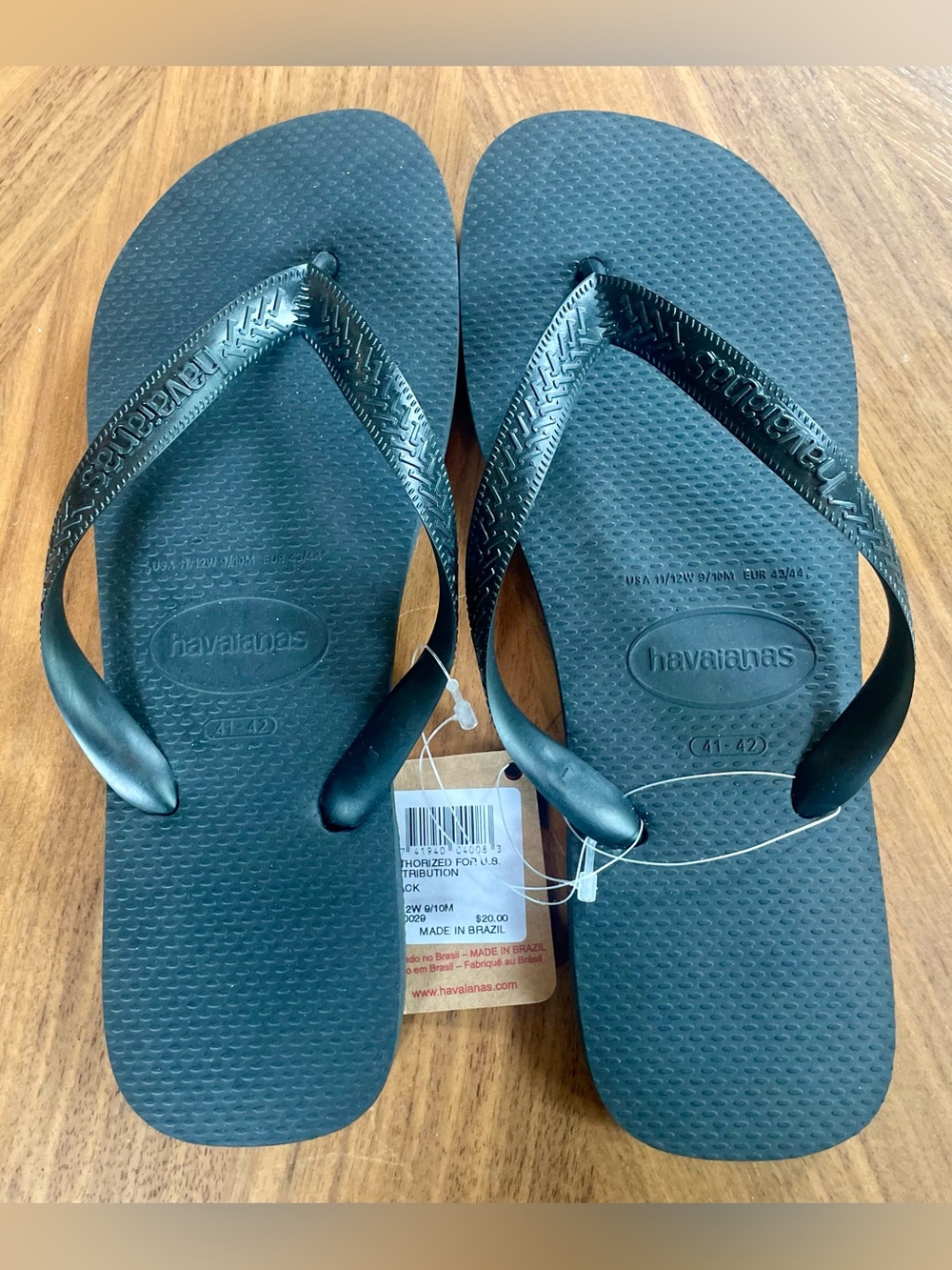 New Men’s 9 / 10 Black Havaiana Flip Flop